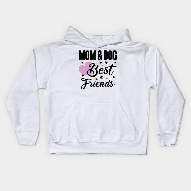 mom and dog best friends - happy friendship day Kids Hoodie by artdise